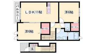 VIGOR12 Ⅱ【2階】の間取り