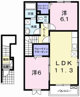 パラッツオ エレガンテ【2階】の間取り