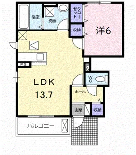 エクセレント ピリオド【1階】の間取り