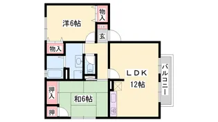 ラメゾンクレール【101号室】の間取り