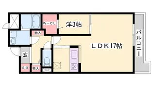 ヴァンエステート北在家【3階】の間取り