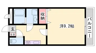 セピア コンフォース【1階】の間取り