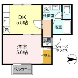 ホワイトハウスT【1階】の間取り