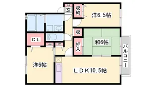 グレイスコート C棟【C202号室】の間取り
