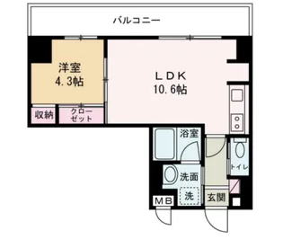 GLANZ高尾町【3階】の間取り