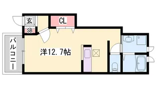 ティエラ・アサヒ【102号室】の間取り