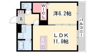 ユーミー福崎【103号室】の間取り