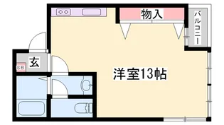 キャッスルコート南新在家【2階】の間取り