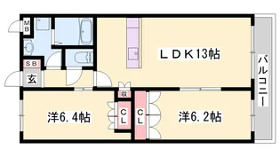 FOREST VILLA【2階】の間取り