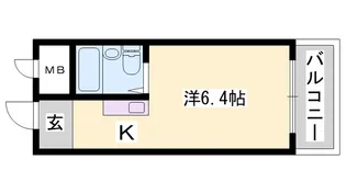 しらさぎメモリアル【210号室】の間取り