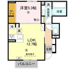 ヴィラーチェⅡ【1階】の間取り