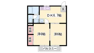 ロジュマン継【1階】の間取り