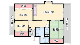 グレース蓮池【1階】の間取り
