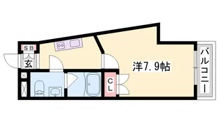 GLAハート高砂【103号室】の間取り