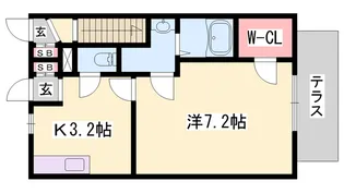 アルバソーレ【1階】の間取り