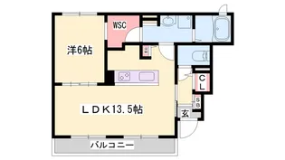 クリスタル キャッスル【1階】の間取り