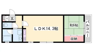 キャッスルコート辻井【1階】の間取り