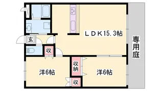 ディア エスタシオン【1階】の間取り