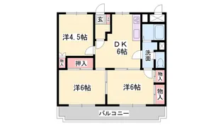 サンファミール西庄【2階】の間取り