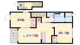 メリディエース・モンス【2階】の間取り