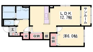 コンコルディアⅠ【1階】の間取り
