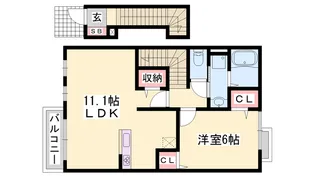 エイトヴィレッジ【2階】の間取り
