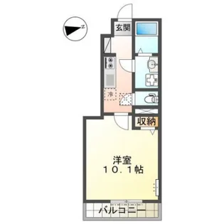 プルメリア【103号室】の間取り