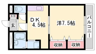 ユズガーデン【2階】の間取り