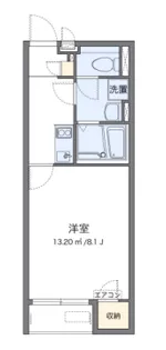クレイノあさぎり【104号室】の間取り