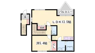 シエナフローラⅡ番館【202号室】の間取り