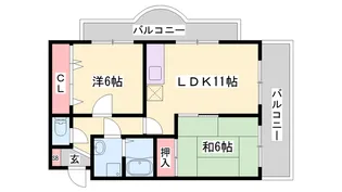 アルコ・ラ・カーサ佃町【3階】の間取り