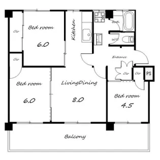 ヴィラナリー加東Ⅲ【2-237号室】の間取り