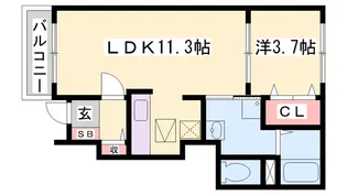 ヴィラ・スタシオン【1階】の間取り