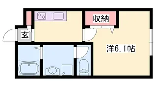リープラス御着駅前Ⅱ【2階】の間取り