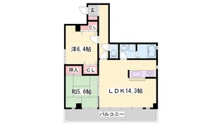 スタシオン【9階】の間取り