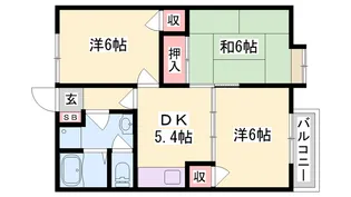 アンバーパール【102号室】の間取り