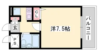 ベルトピア姫路Ⅰ【6階】の間取り