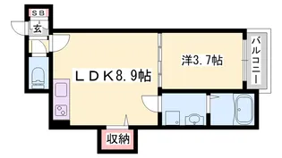 Habitasion京口【1階】の間取り