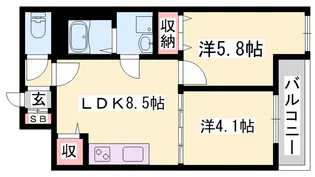 Habitasion京口【3階】の間取り