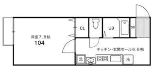 エトランス菅生台【104号室】の間取り