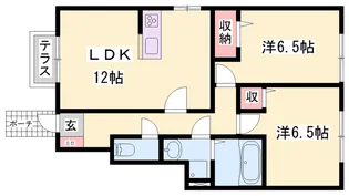 コン プリオ【1階】の間取り