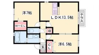 メゾン ウイング【2階】の間取り