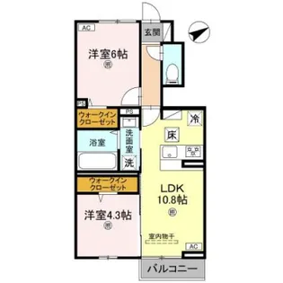 グランフェリーチェ【1階】の間取り