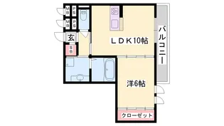 プリムローズ 佳音【203号室】の間取り