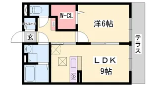 ラフレシール A棟【1階】の間取り