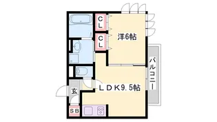 J・アメニティ北今宿【2階】の間取り