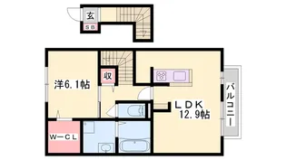 グランクレール自由が丘【2階】の間取り