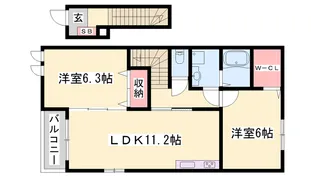 プチ アンジュ【2階】の間取り