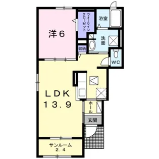 ヴィオラ 堂本【1階】の間取り