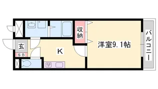 グランディー【106号室】の間取り